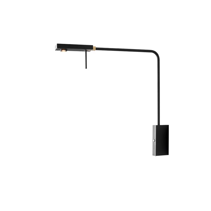 

Italian home minimalist modern bedroom bedside reading wall lamp Nordic simple design soft decoration with lamps