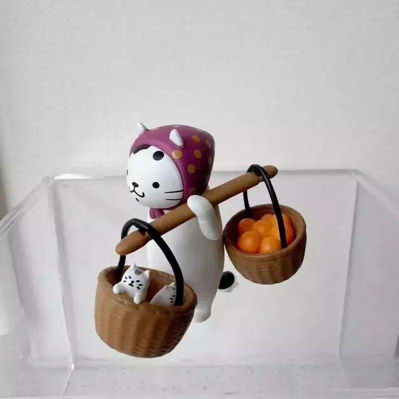 야옹 시장 쇼핑 MS 고양이 액션 피규어 크리 에이 티브 만화 PVC 입상 모델 장난감 수집품 장식 블라인드 박스 새로운