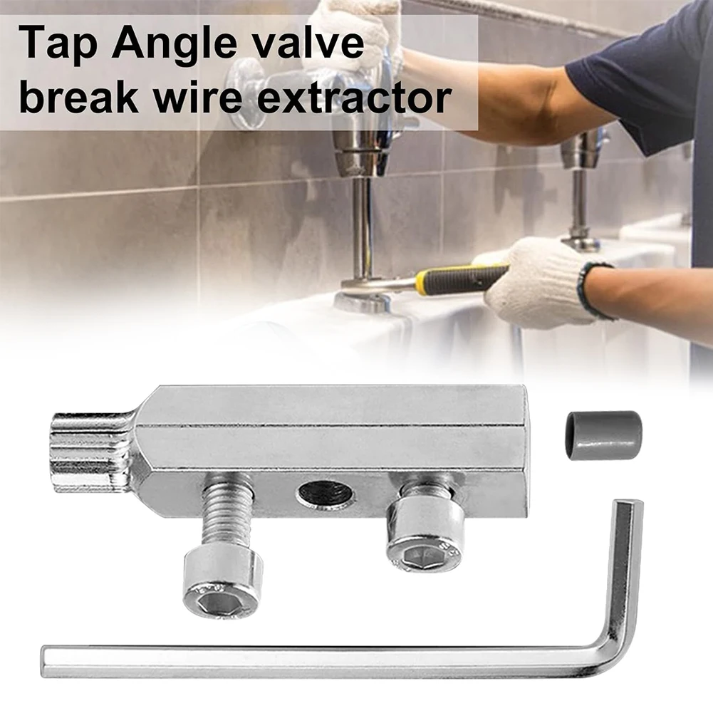 Faucet Angle Valves Broken Wire Extractor,Universal Damage Screw Extractor Remover Tool,Household Manual Plumber Tool