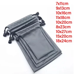 Waterproof Drawstring Bag Headset Data Cable Pouch Dust Bags Coin Earbud Storage Bag Mp3 Carrying Case Glasses Earphone Storage