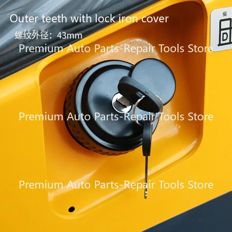 Forklift Fuel Tank Cap Suitable Fit for Heli Forklift Accessories Diesel Tank Cap Hangcha Longgong Fuel Cap