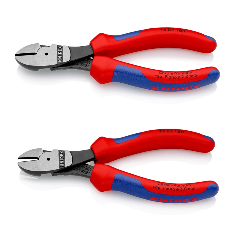 Knipex Tools High Leverage Diagonal Plier With Soft Handle Electrical Wire Cable Cutter Cutting Pliers 7402140 |160|180|200|250