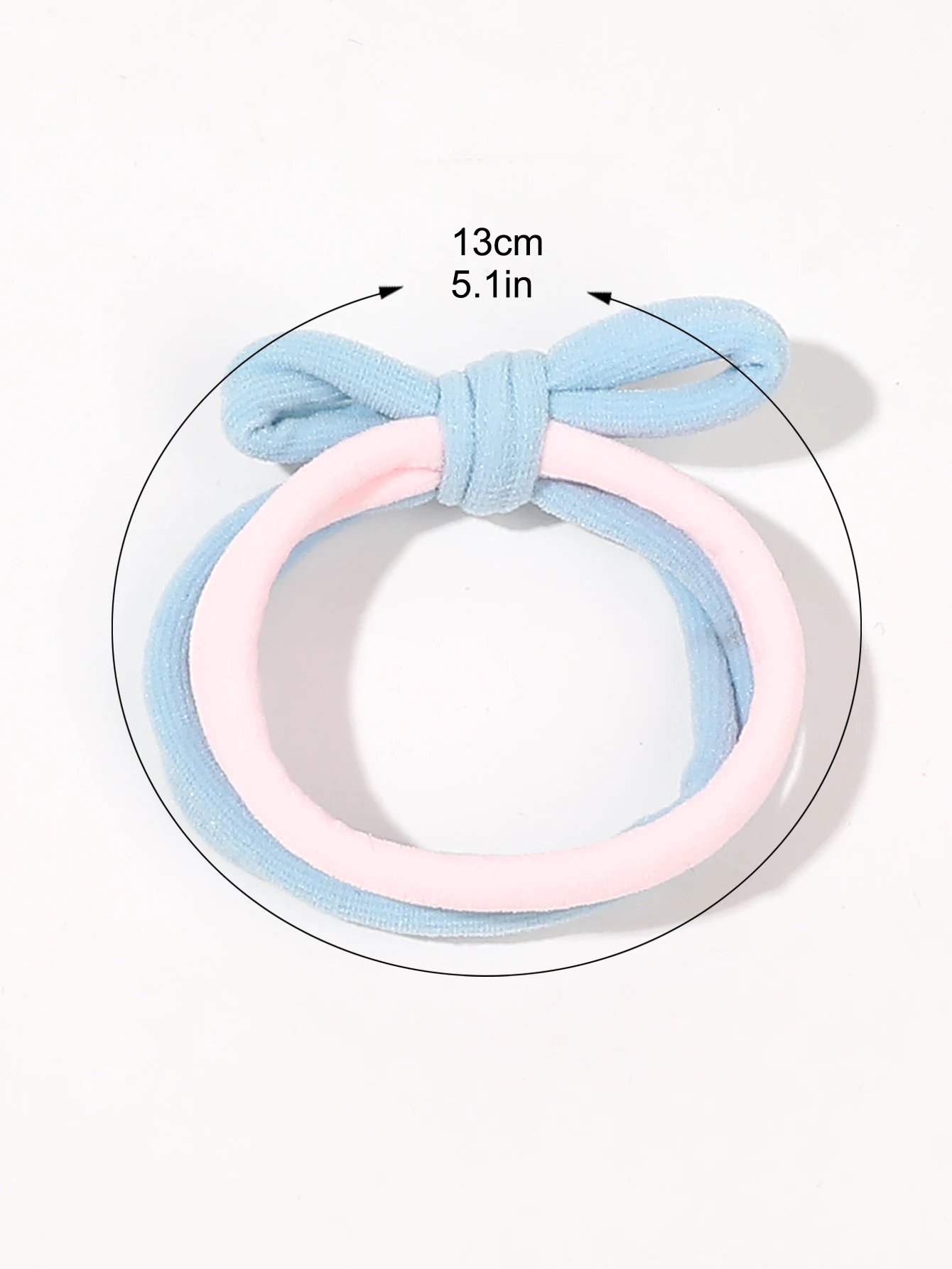 5Pcs Candy Color Baby Hair Ties,Seamless Cotton Toddler Hair Ties for Girls Kids,Multicolor Soft Hair Elastics Ponytail Holders