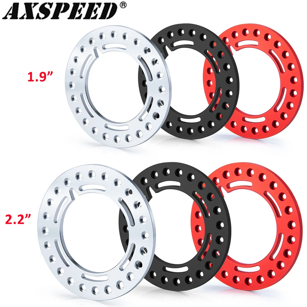 AXSPEED 4PCS RC Car Wheel Outer Beadlock Ring for 1.9