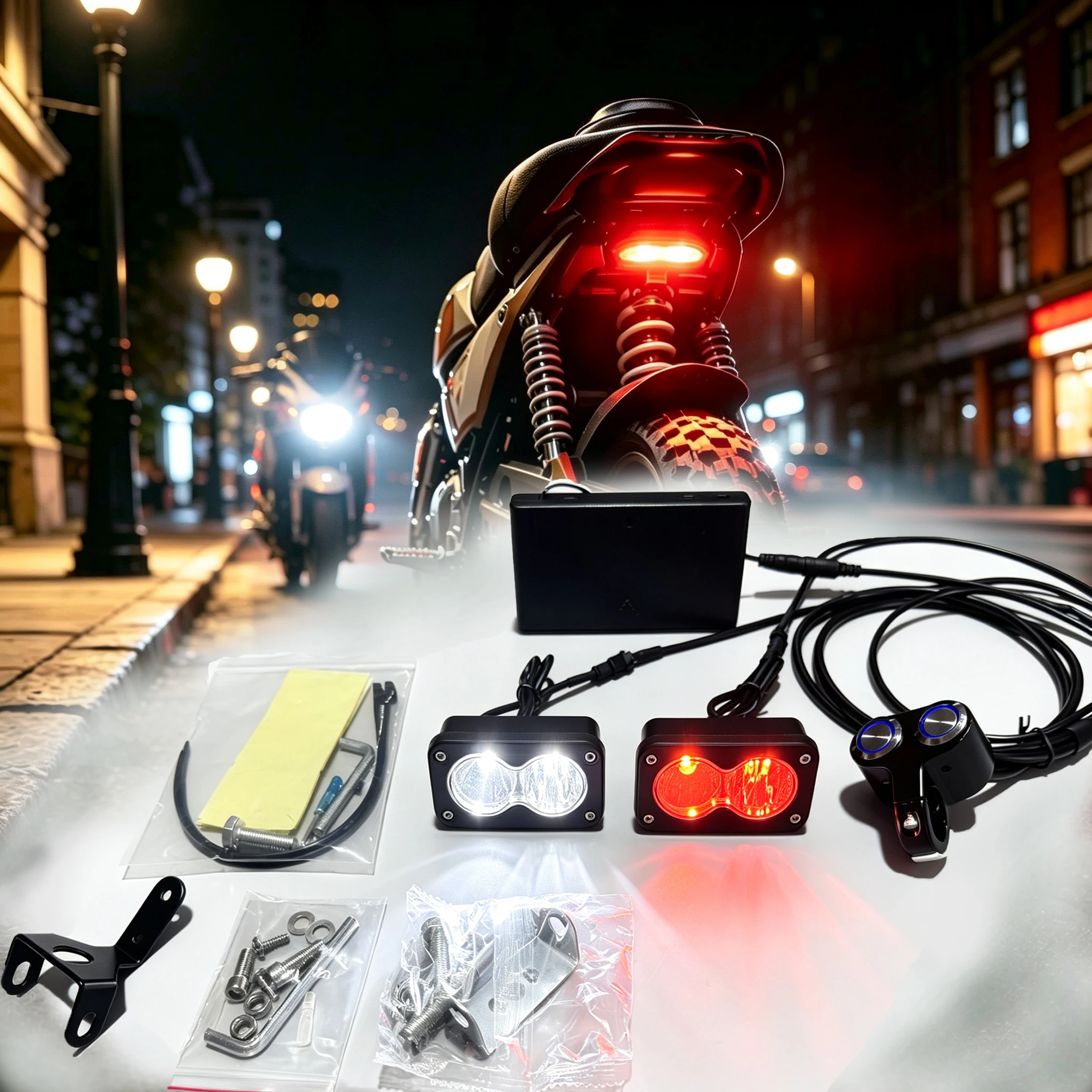 Damei Dual Lens LED Front ligh - Bike Light Front Rear recension och pris