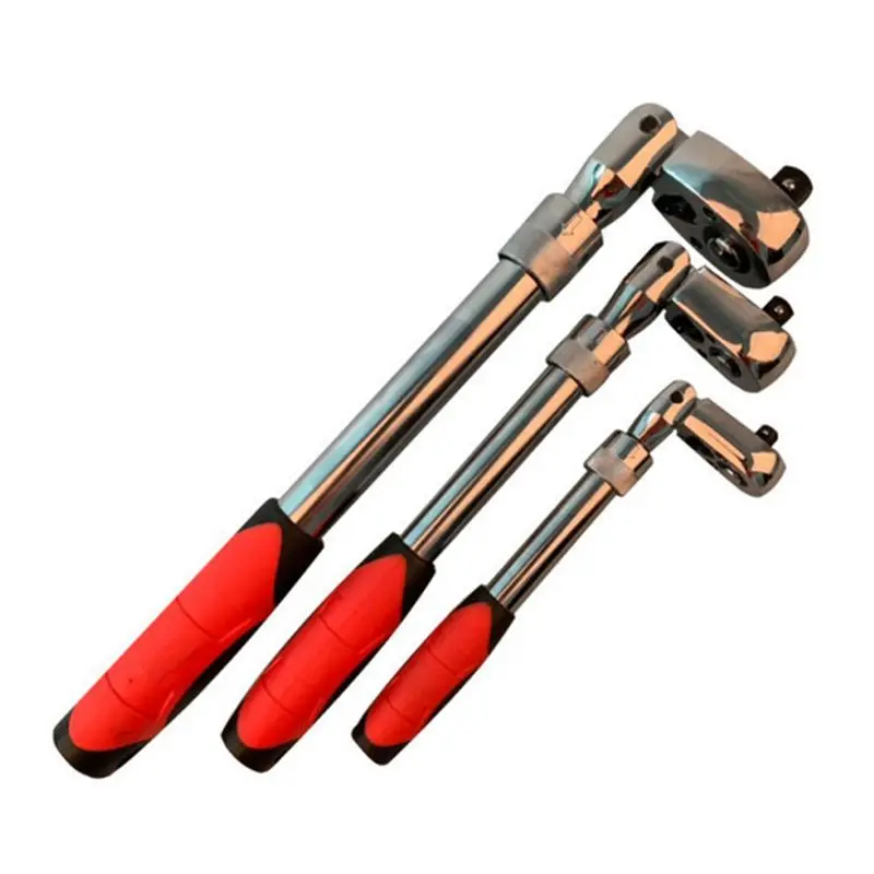 [NEWA08R】 72-Tooth Telescopic Ratchet Wrench 1/4 Automatic Quick-Release Quick Wrench Telescopic Wrench Movable Head Wrench Easy