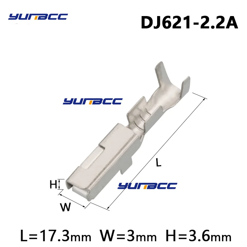 50 PCS 7282-8663 Terminal Car Female Wire Connector Plugs Socket Fuse Box Harness Soft Jacket DJ621-2.2A