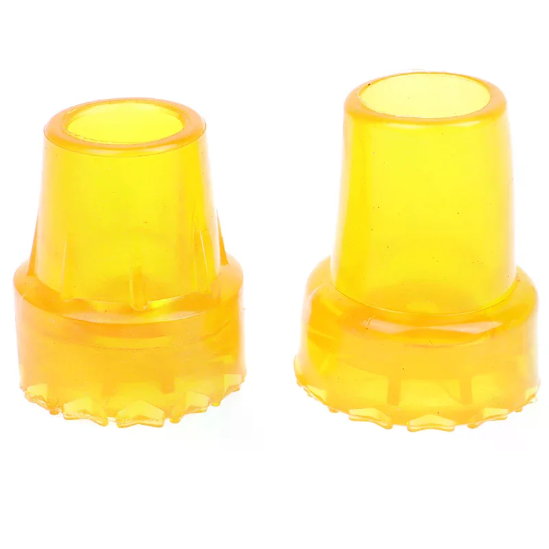 2pcs 19mm/22mm Durable Antiskid Rubber Crutch Tip Pad Rubber Anti-Slid Heavy Duty Canes Replacement for Walking Stick Crutch End