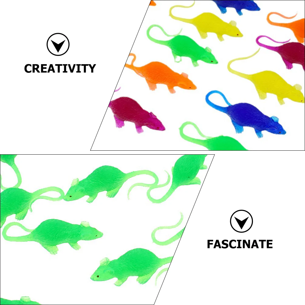 6 قطعة ماوس صغير مقلد صغير وهمية الفئران البلاستيك المزحة الهدايا نموذج صغير بولي كلوريد الفينيل مصغرة ألعاب Novelty حفلة محاكاة ساخرة