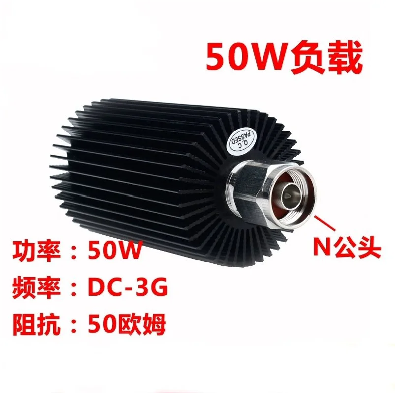 1 قطعة تحميل 50 واط للاتصالات ، تحميل محوري 50 واط تحميل دمية ، تحميل من النوع N ، DC-3G 50-ohm ، تحميل RF 50Ω جديد في المخزون