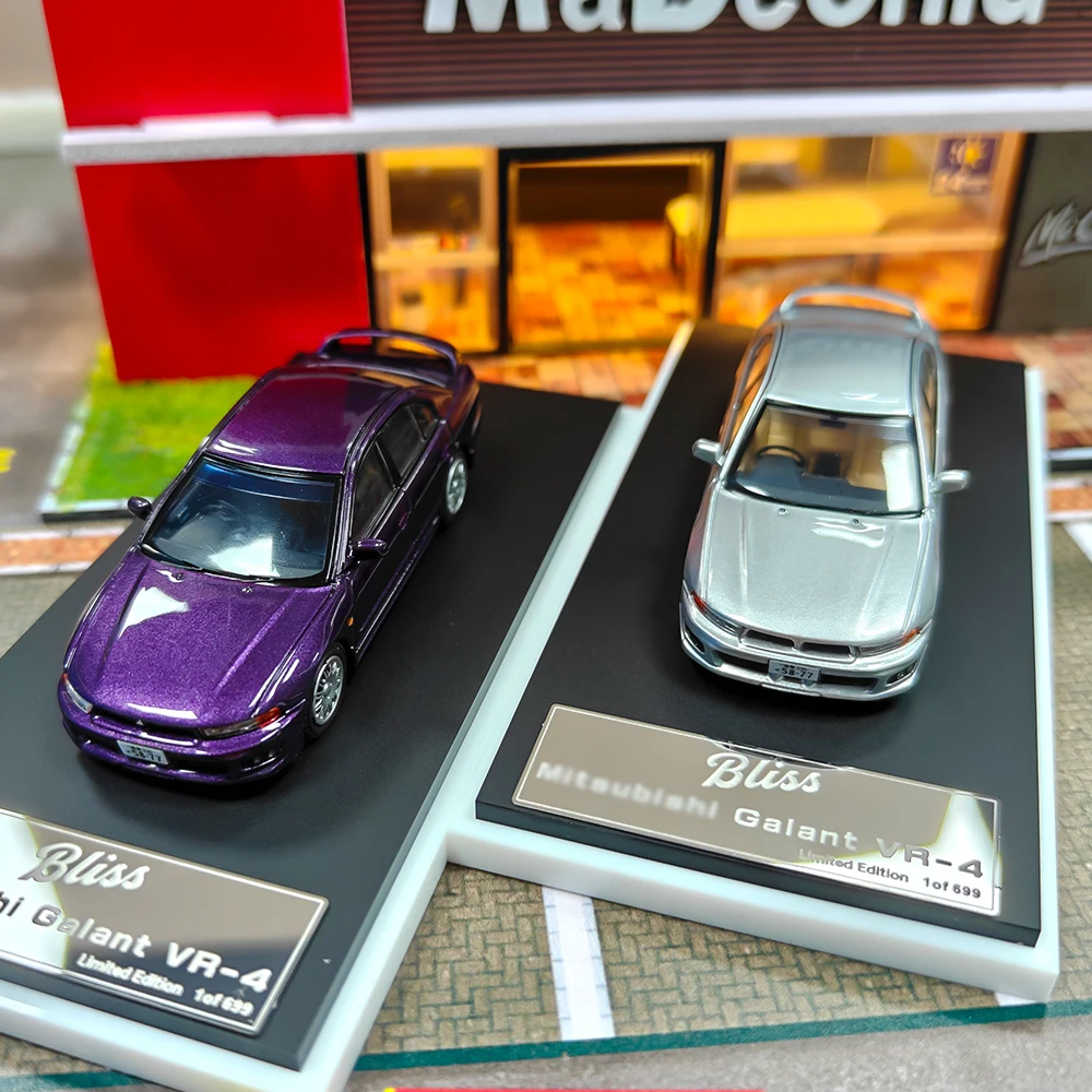 BLISS 1:64 Galant VR-4 Purple 1/64 Diecast Car Model Limited Edition
