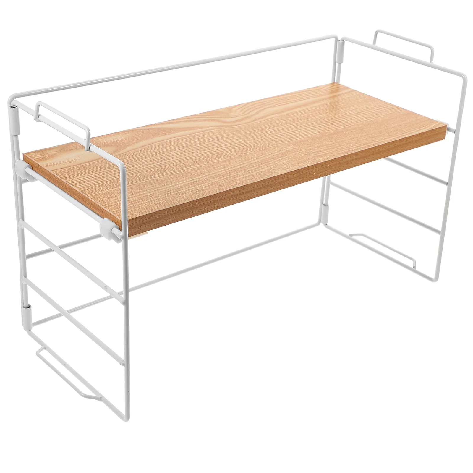 Desktop Organizer Wooden Desk Rack Smooth Surface Storage Shelf For Home Office School Countertop Display Stand Desk Small Shelf