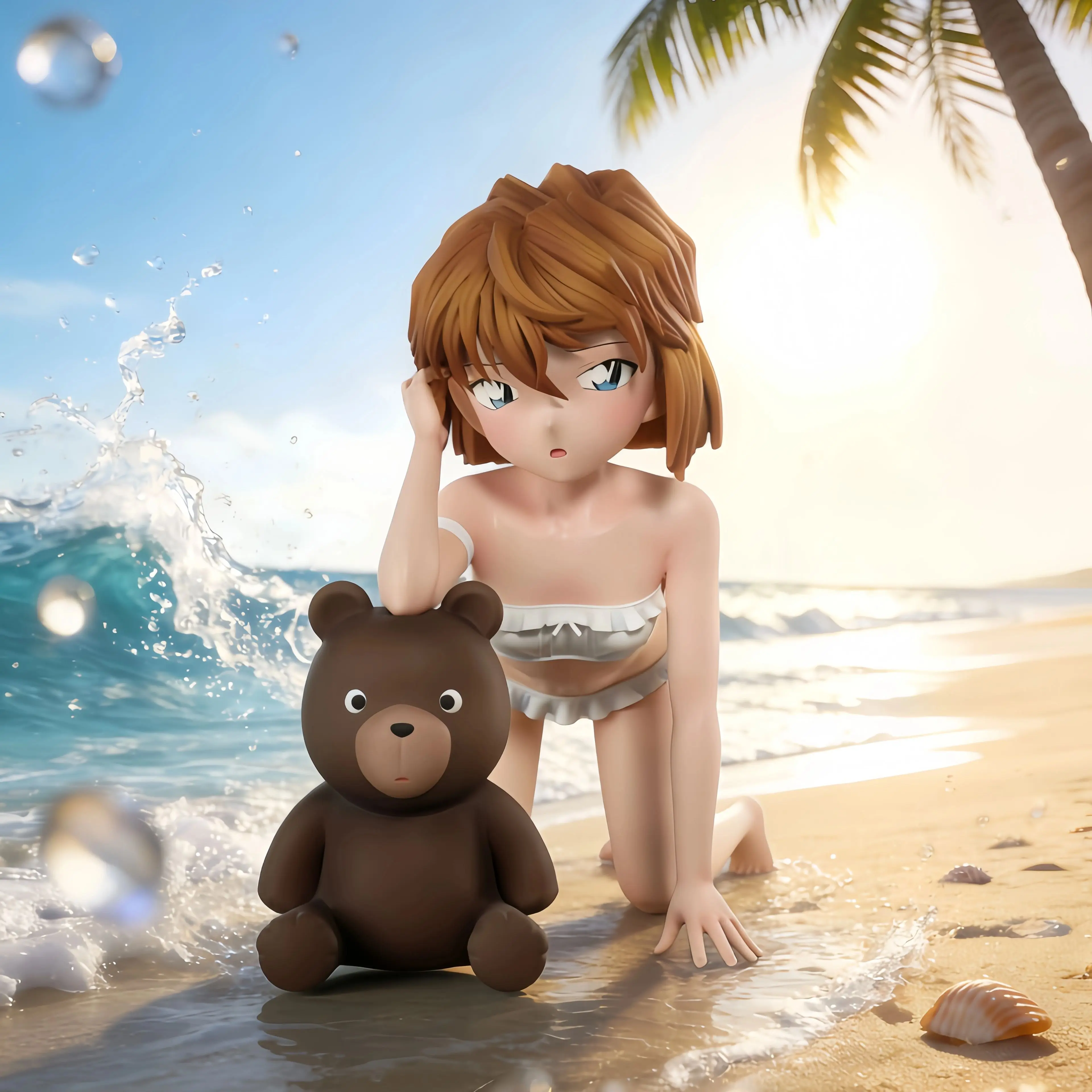 

Swimsuit Ai Haibara anime game peripheral models, trendy toys, anime figurines, table decorations, and birthday gifts