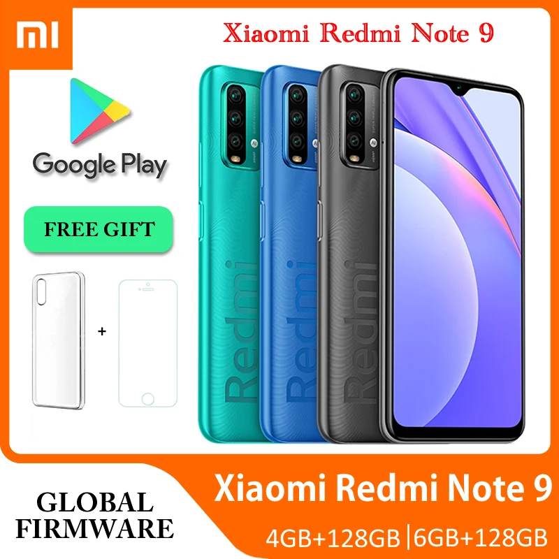 Original Xiaomi Redmi Note 9/9T 6000mAh Battery Global Rom 4G Smartphone Snapdragon 662 Octa Core 48MP Camera Unlocked Cellphone