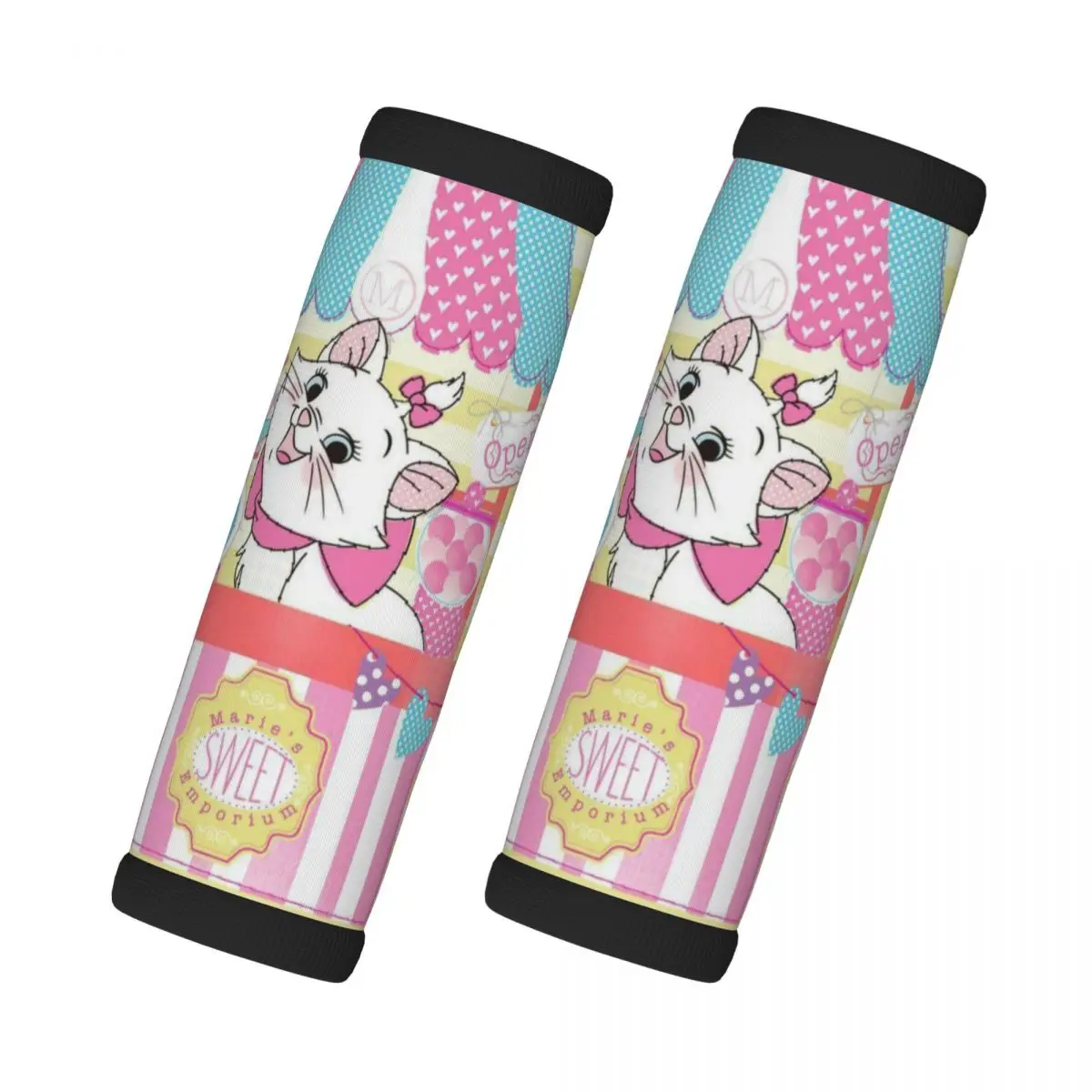 

Custom The Aristocats 2 Pcs Luggage Handle Wrap Refrigerator Handle Cat Manga Suitcases Travel Accessories