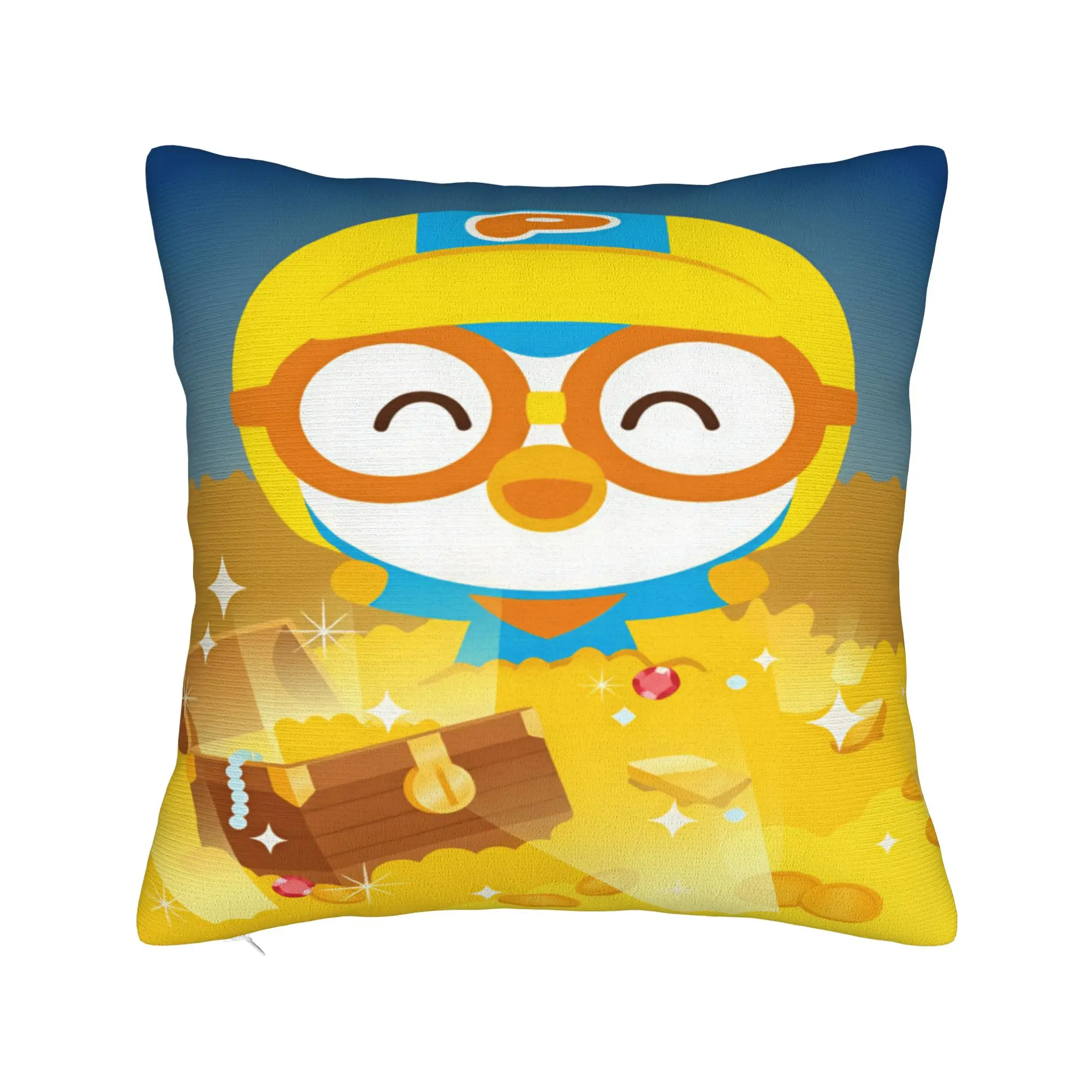 Cartoon P-PororoS Pillow Cover  Soft Cushion Cover Kawaii Pillow Case For Sofa Home Decor