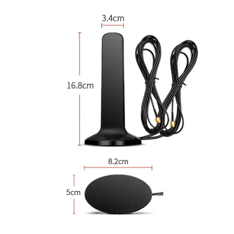 GSM 4G 5G Antenna 600-6000MHz 12DBi High Gain Omni Magnetic Base Aerial for CPE (SMA Male)-A82Z