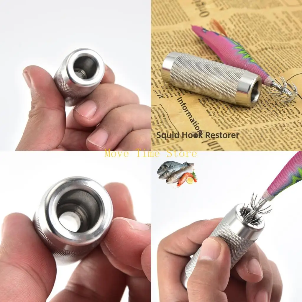 

92ME Stainless Steel Hook Corrector Outdoor Fishing Tool Squid Hook Corrector