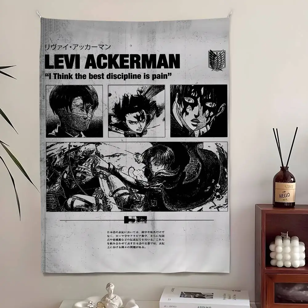 Attack on Titan Tischläufer, Wandteppich, Anime-Themen-Dekor für Schlafzimmer, Wohnzimmer, Bar, Outdoor, Festival, Hintergrundbanner