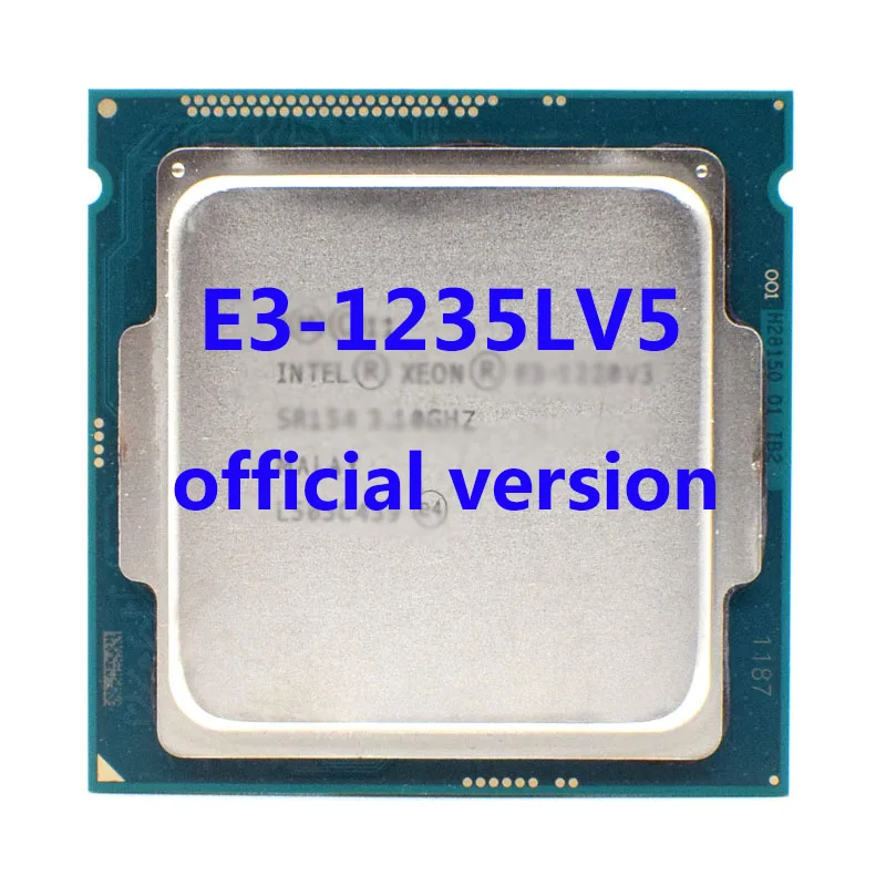 

E3-1235LV5 Official Verasion CPU ChatGpt Xeon rocessor 2.0Ghz 4-Core 8M TPD 25W FCLGA1151 For E3 V5 Motherboard