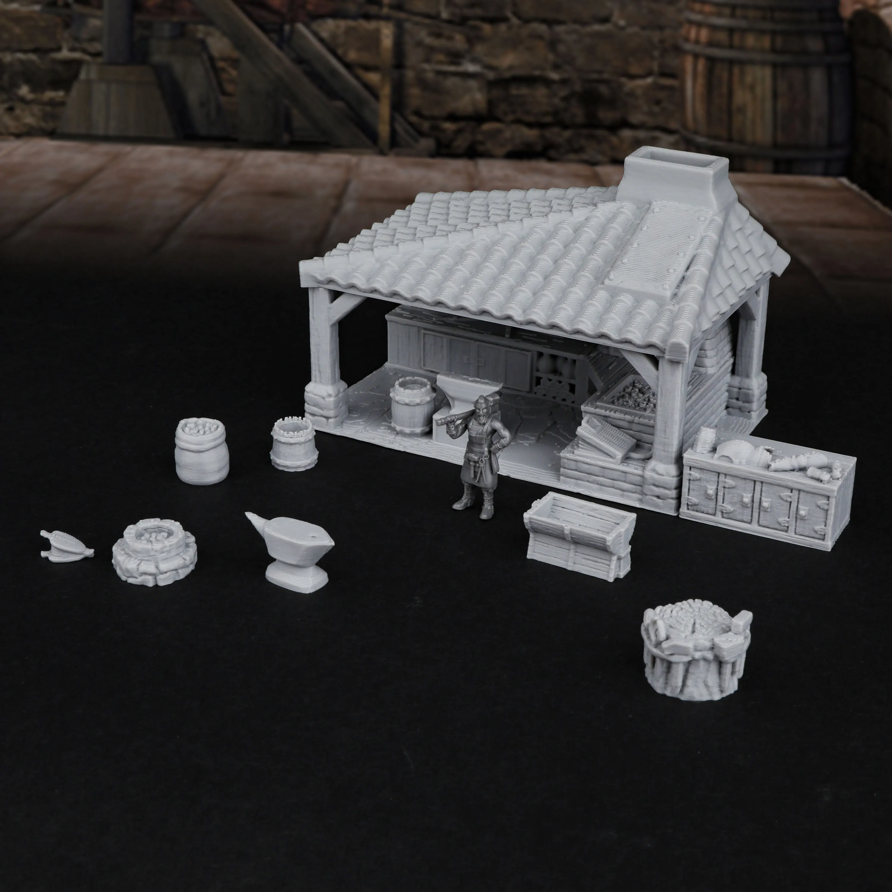 RPG 대장장이 가게 미니어처 지형 세트 - 몰입감 넘 - Gaming Accessories Shop 리뷰 및 가격