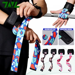 Fitness Antislip Lifting Polsband Brace Gewichten Tillen Deadlift Bandjes Gym Bodybuilding Dumbbell Workout Deadlifts [1 Paar]