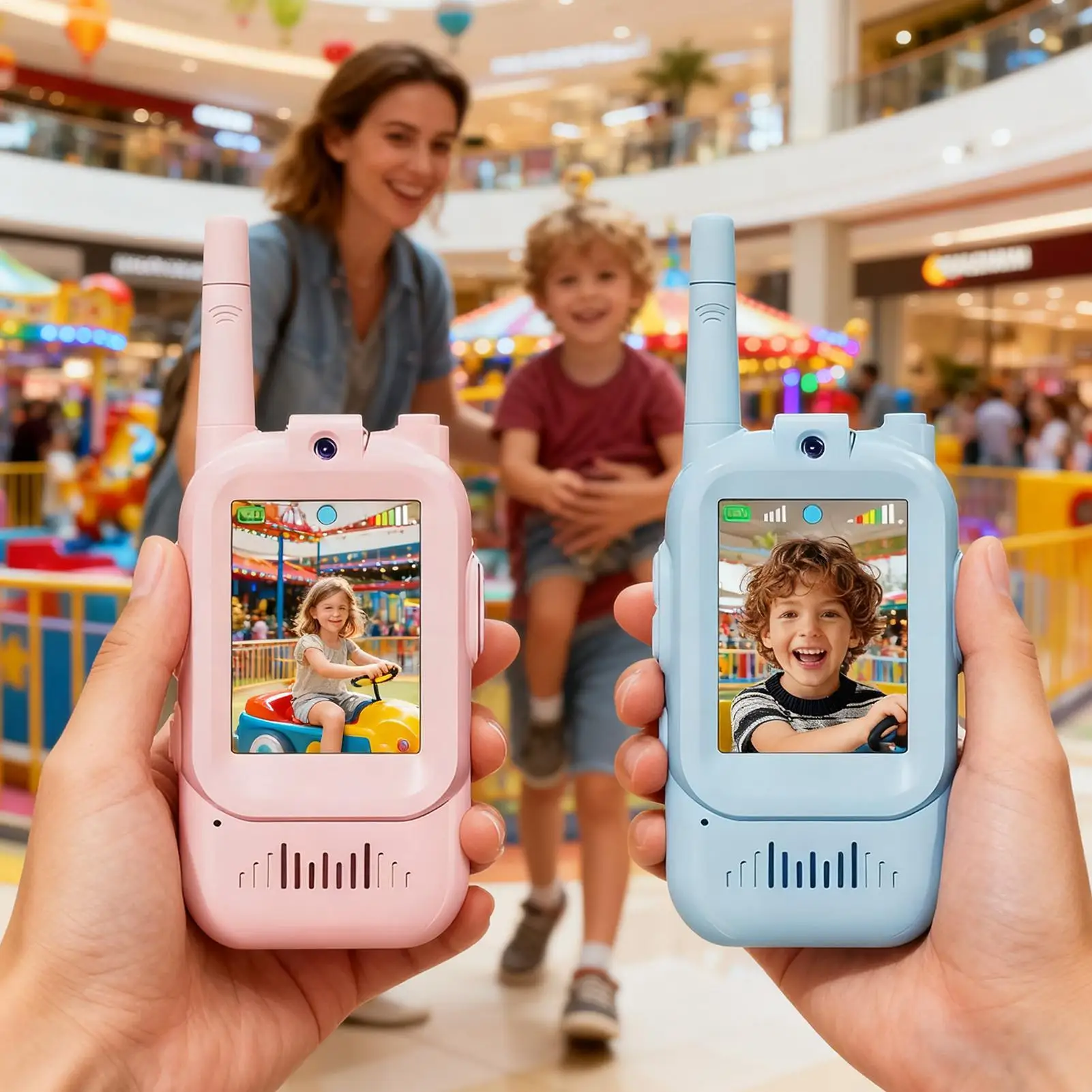 Walkie Talkie per bambini Giocattolo da esterno portatile a lungo raggio Citofono wireless per bambini per ragazzi Ragazze Bambini in campeggio esterno