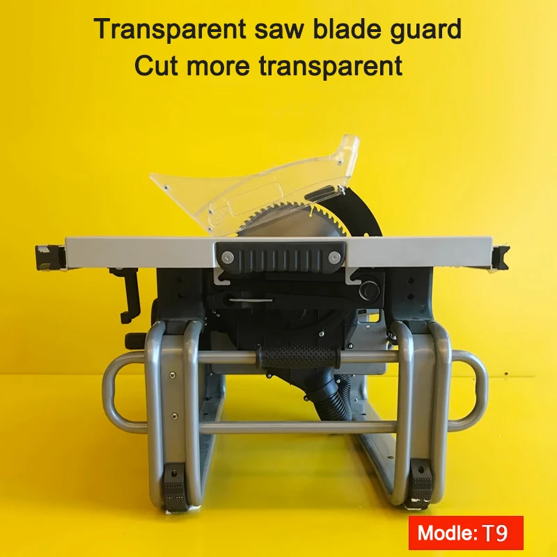 10 Inches T9 Precision Circular Saw Multifunction Woodworking Table Saw 45°Miter Angle Dust Free Electric Cutter