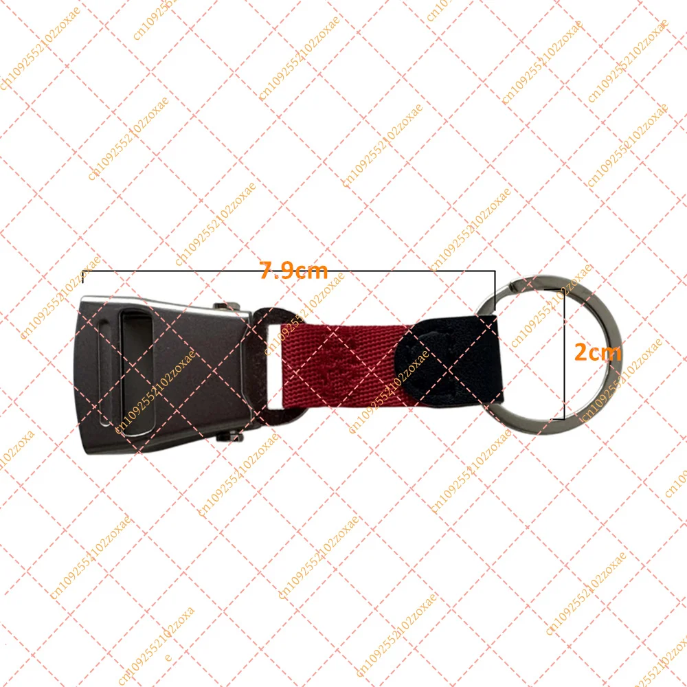 Car Seat Belt Buckle Keychain Pendant Key Ring Holder Metal Keyring Auto Interior Accessories