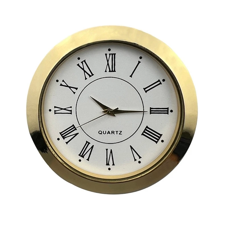 Round Clock Head Insert, DIY Movement, Reliable Time Display, Suitable for Various Settings, Stylish, 55mm