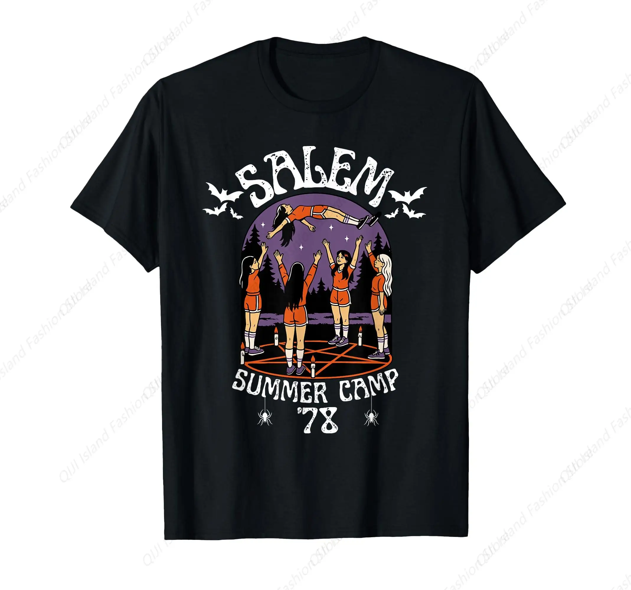 

Funny Retro Salem Witch Summer Camp Spooky Halloween T-Shirt