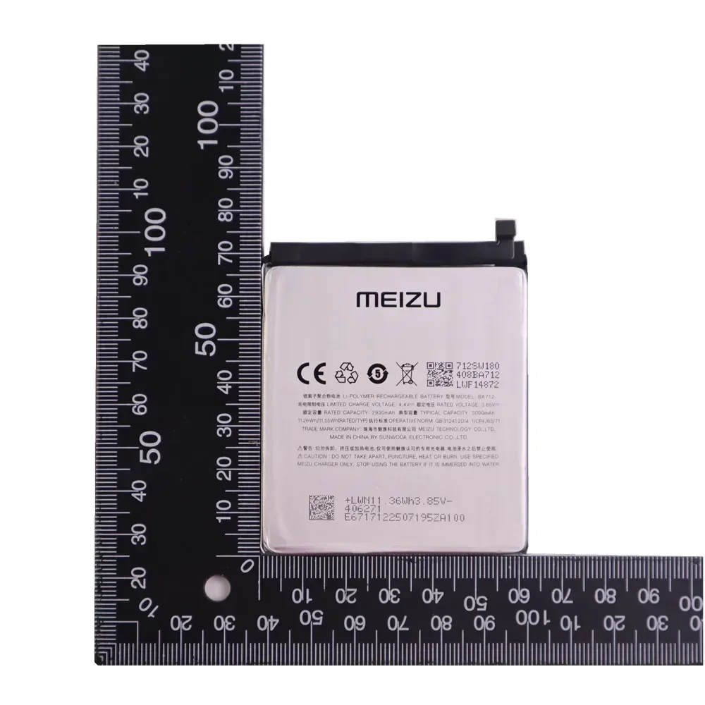 2024 Years Original BA712 BA612 Battery For Meizu 5S S6 M5S M6s M612H M612M M612Q M712C M71M M71Q M712H Phone Battery Bateria