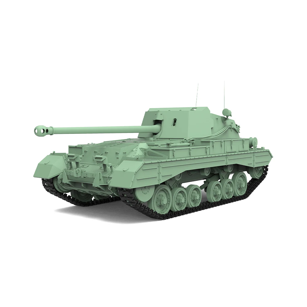 SSMODEL SS87558 1/87 HO Scale Railway Military Model Kit British 17pdr Self-Propelled Gun Archer