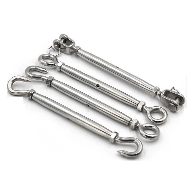 1 BUAH Kunci dan Mata Jenis OC/OO/CC Engsel Penegang 304 Baja Tahan Karat Peralatan Rigging dan Sailing Tahan Beban Berat Penegang Kabel Baja