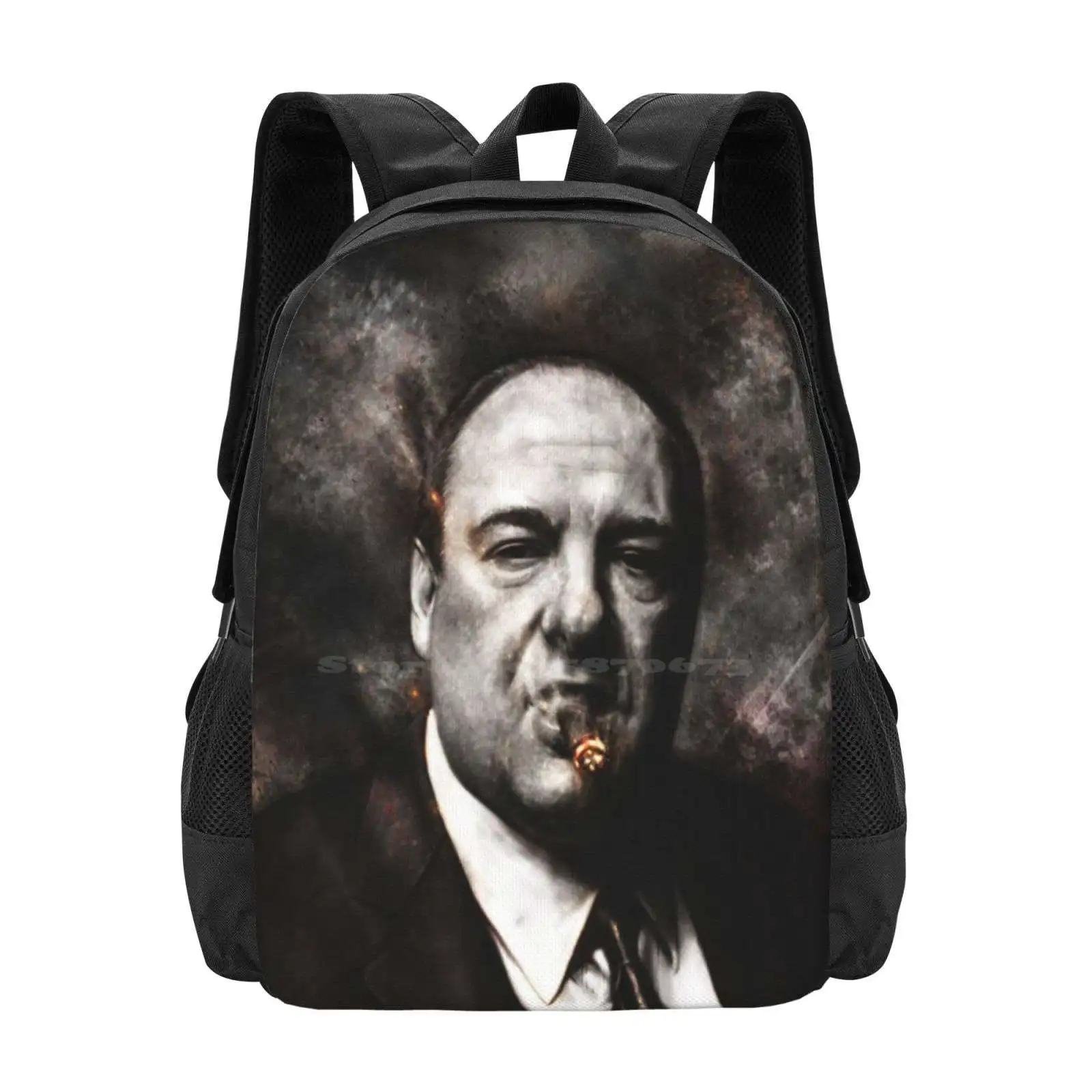 

The Sopranos-Tony Soprano Hot Sale Backpack Fashion Bags Tvshow Fanart Illustration Digitalart Portrait Hbo Thesopranos