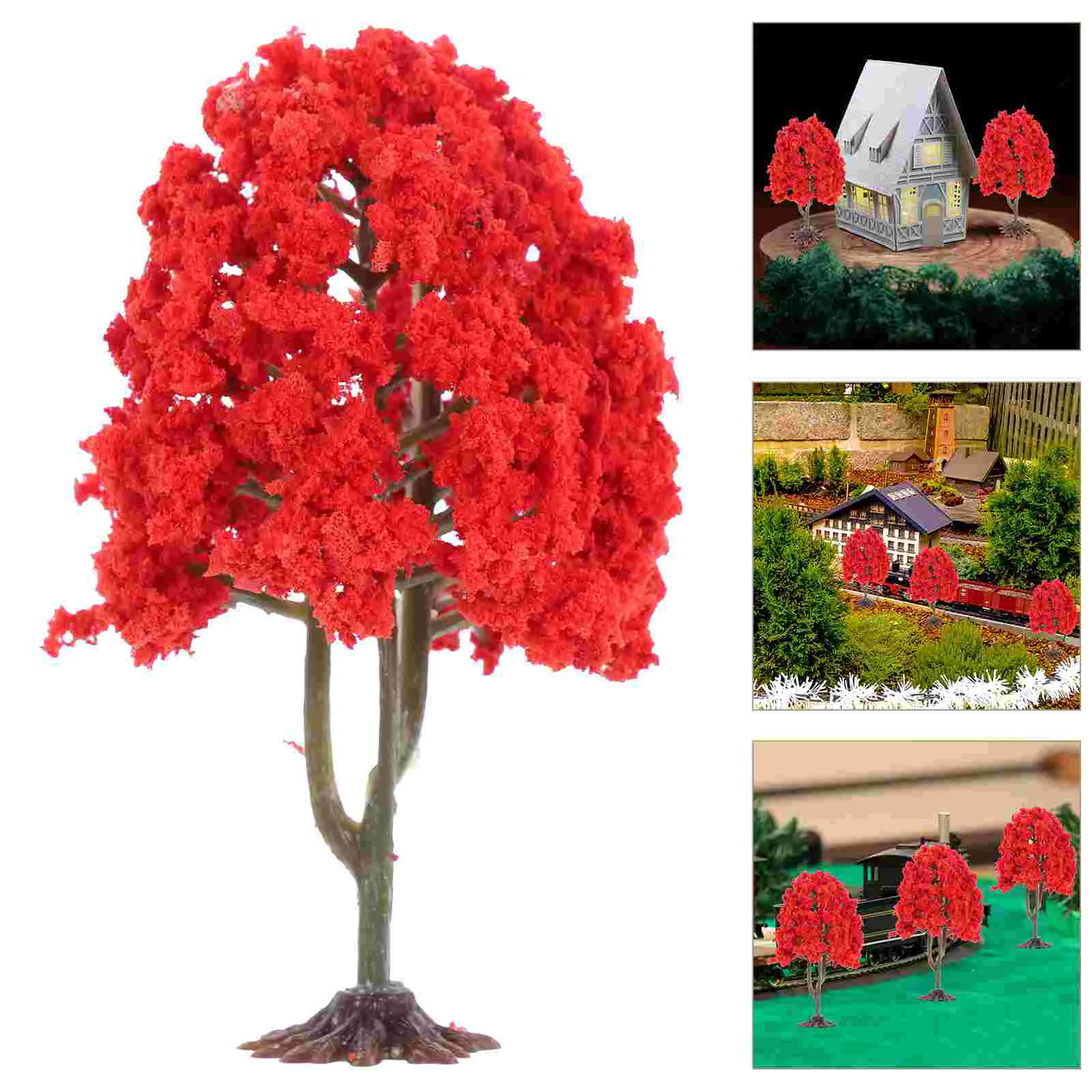 

10 Pcs Miniture Decoration Model Tree Artificial Plants Centerpieces for Tables Trees Flower