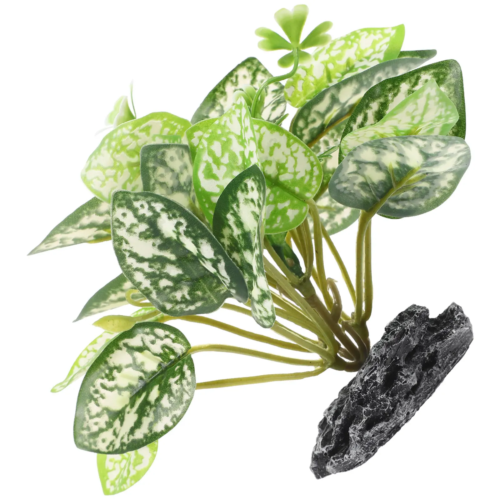 نبات حوض السمك الاصطناعي واقعية البلاستيك خزان الأسماك الديكور وهمية المياه العشب الزخرفية حوض السمك النباتات خزان الأسماك العرض #5