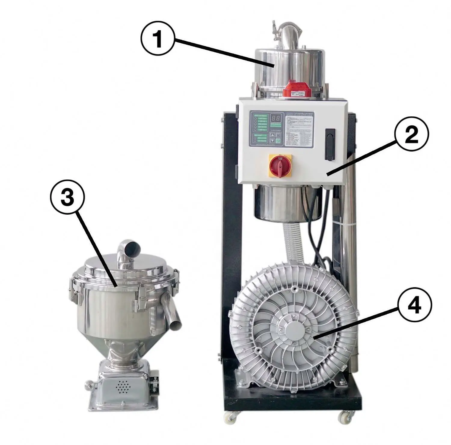 PE Pellets Loader Suction Machine Plastic Raw Material Loader