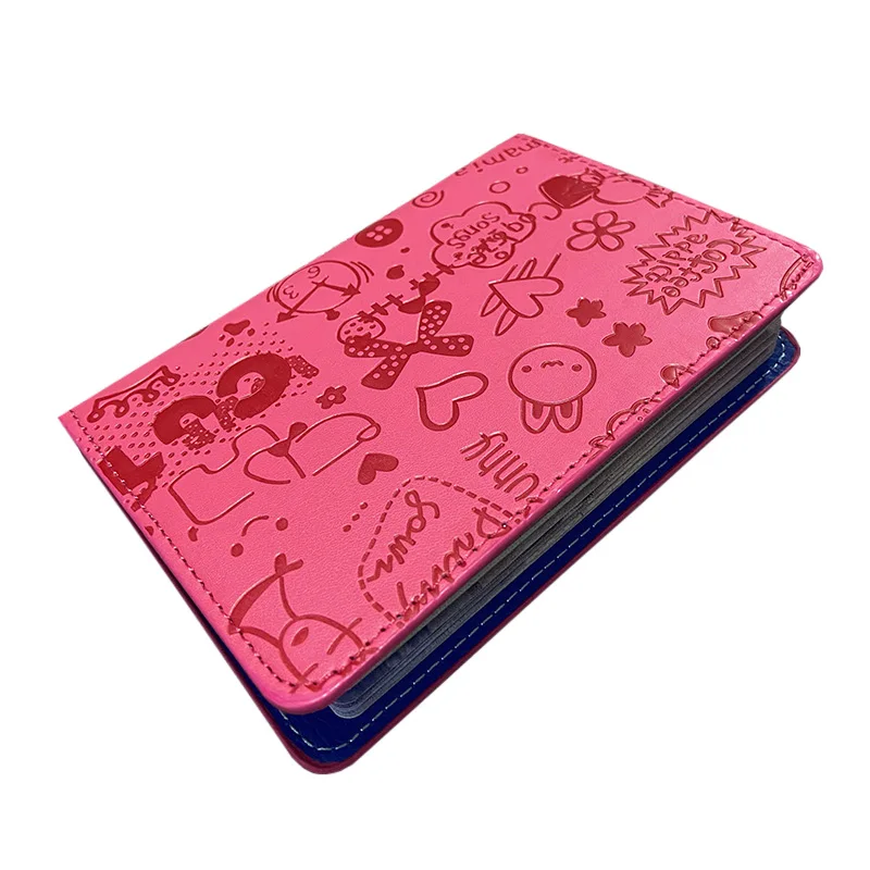 Cute Cartoon Passport Holder Cover PU Leather ID Card Document Folder Travel Passport Holder Case for Passport Protector