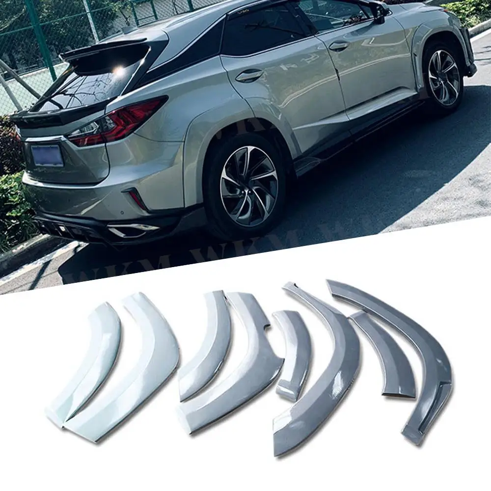 Car Fender Flares Arch Wide Wheel Eyebrows Mudguard Lip Cover Mud Guard For Lexus RX300 RX450H 2016-2020 FRP Unpainted