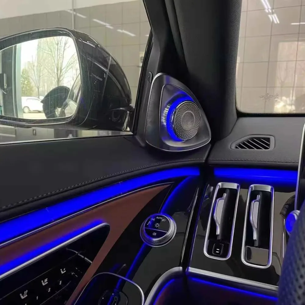 unique W223 4D Rotating Tweeter 64-color LED Ambient Light for Mercedes-Benz S-Class W223