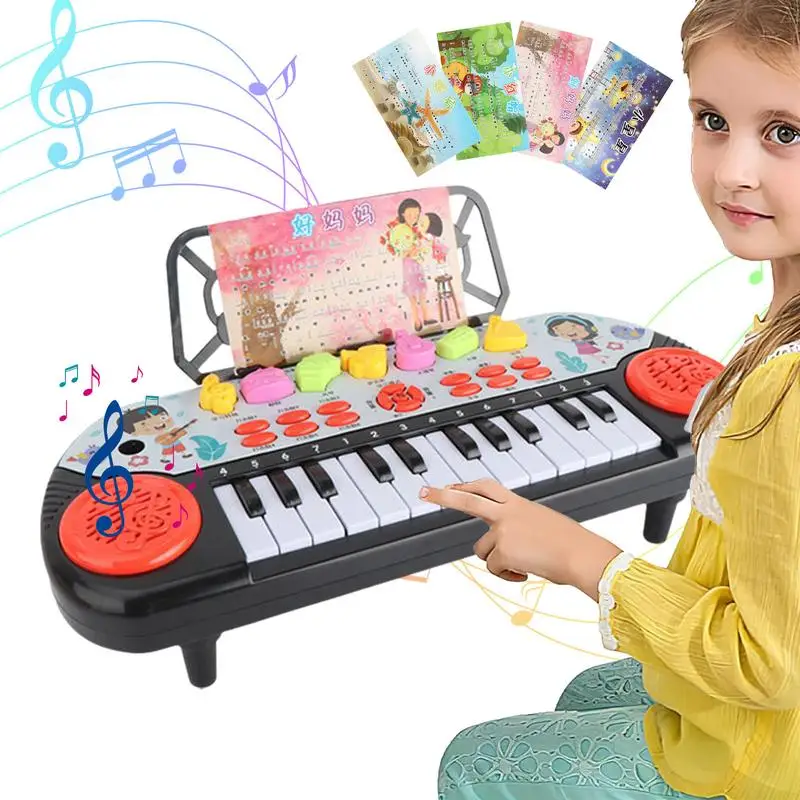 Kids Electronic Piano Keyboard Portable Education Toys Musical Instrument Christmas Gift For Child Beginner