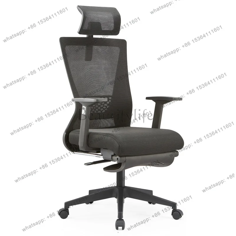 LSModern Homestay Office Chairs Advanced Accent Leisure Handrail Office Chairs Living Room Mesh Fabric Furniture Cadeira Lsdny
