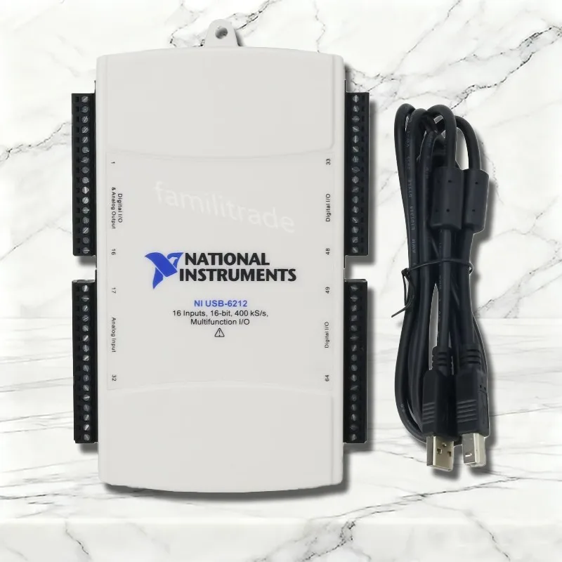 Used National Instruments NI USB-6212 780107-01 16AI 16-Bit 400kS/s 2AO 32DIO Multifunction DAQ M Series  I/O#familitrade