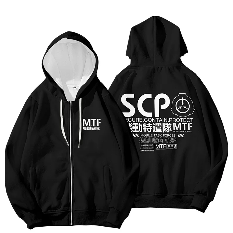 Scp Foundation Design Hoodies Sweatshirt 3D Print Long Sleeve Jacket Coat Autumn Winter Harajuku Hoodie Men Women Sweatshirts