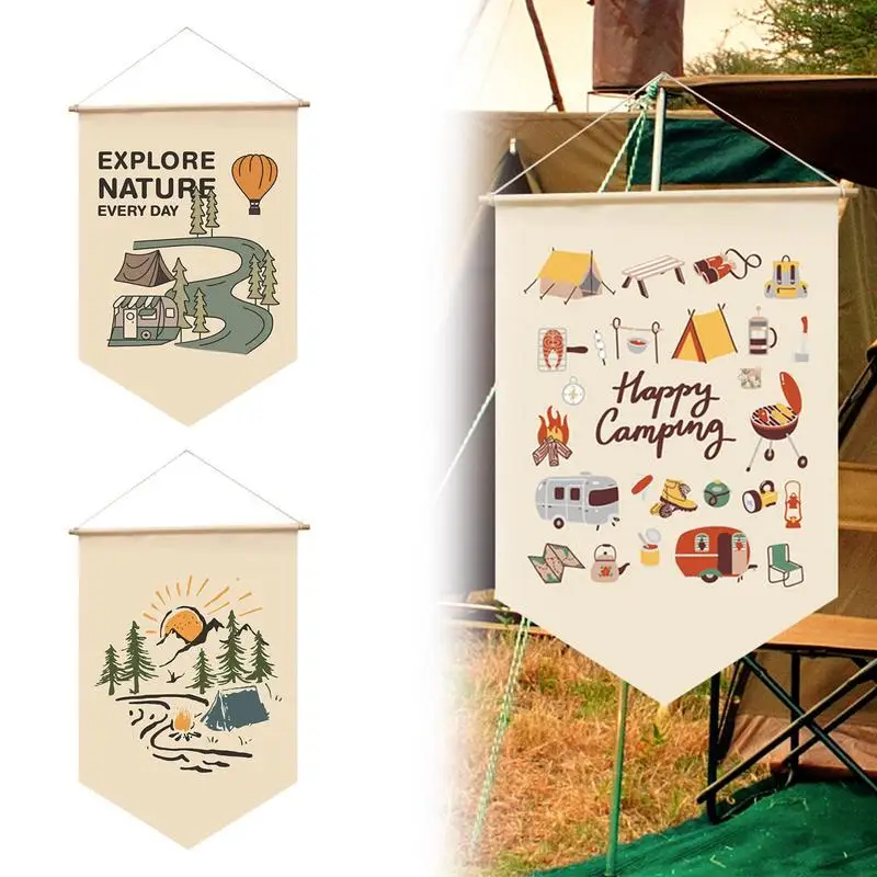 Garden Flag Welcome Spring Outdoor Decorative Banner Festive Decor Classic Nature Yard Camp Flag Outdoor Decoration