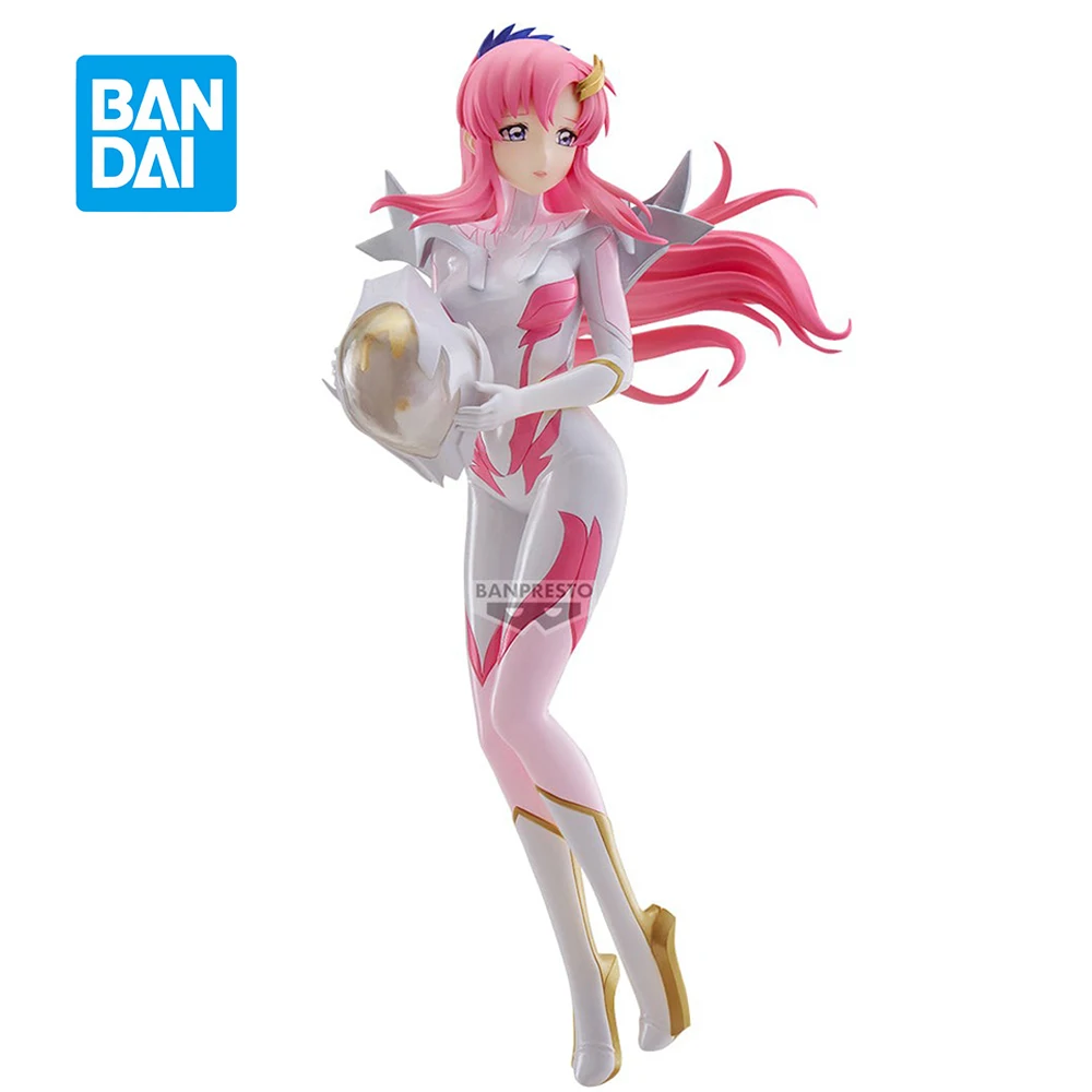 Original Banpresto Kidou Senshi Gundam SEED Freedom Glitter Glamours Lacus Clyne Pilot suit ver. Anime Figure Model Toys 22Cm