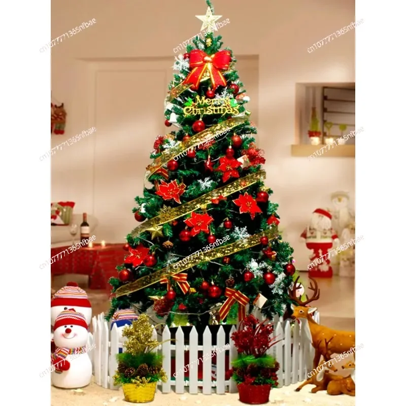 2024 New Christmas Tree Family Package 1.2/1 5/1.8/2.1/3/4m Luxury Ornaments Luminous