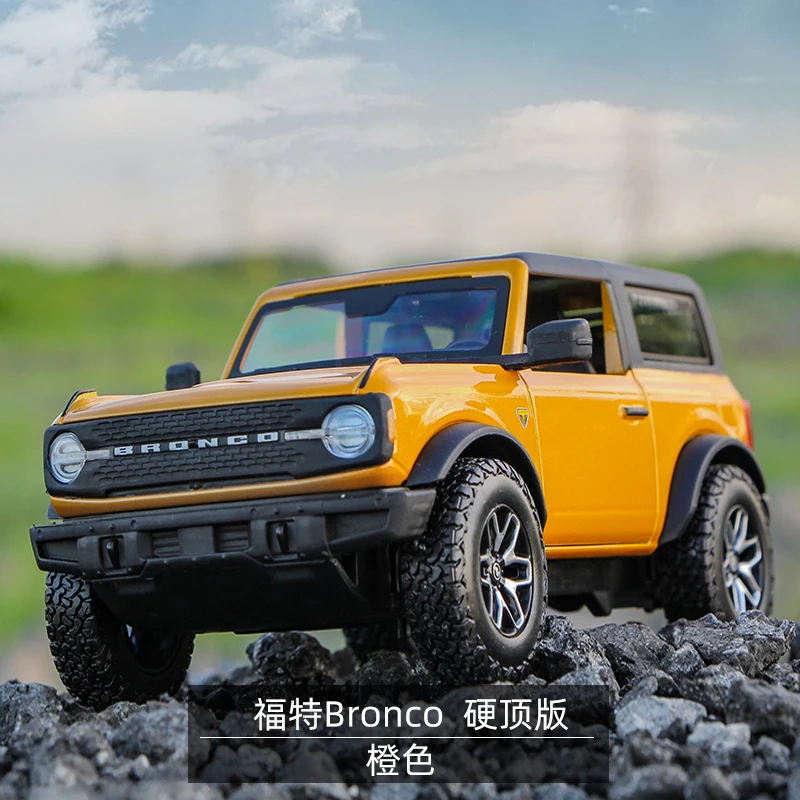 1:24 Ford Bronco Badlands 2021 Alloy Car Model Simulation Diecasts Metal Toy Off-road Car Model Collection Gift