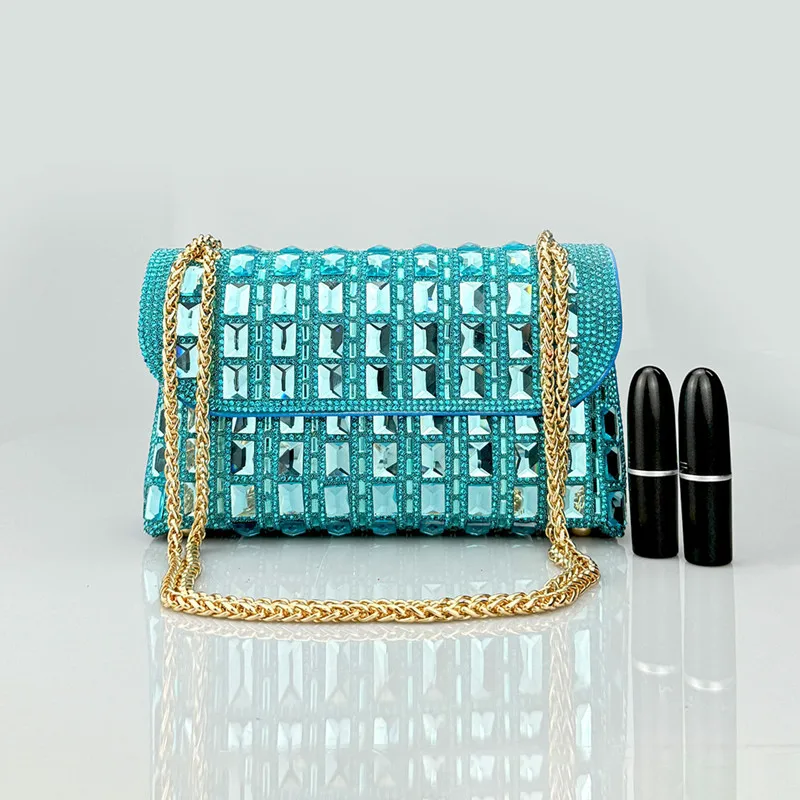 

2024 Luxury Women Evening Clutch Bag Top Designer Sequin Handbag New Fashion Diamond Shoulder Bag Portable Messenger Bag
